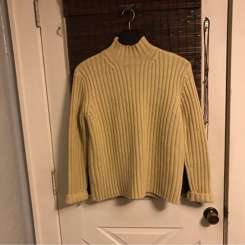 Ralph Lauren Ribbed Sweater Womens Large Wool Alpaca Timeless Old Money Vintage